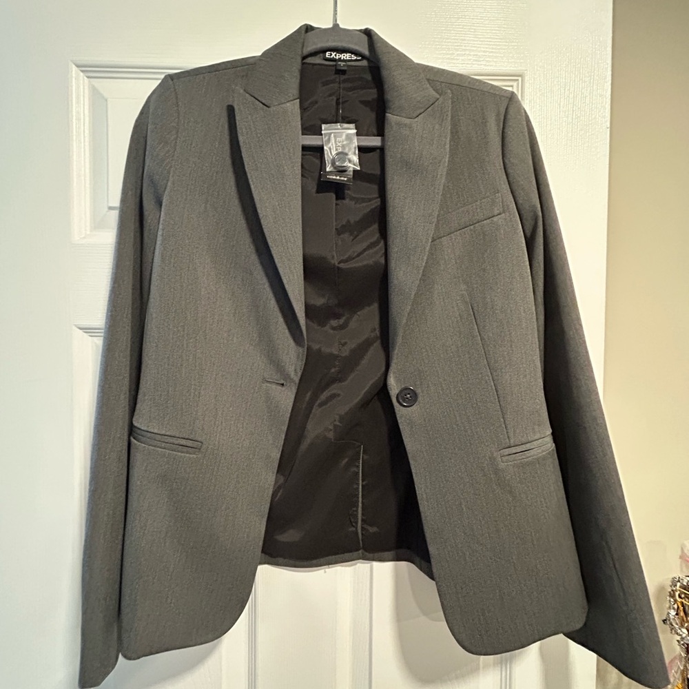 Express Charcoal Women's Suit Jacket